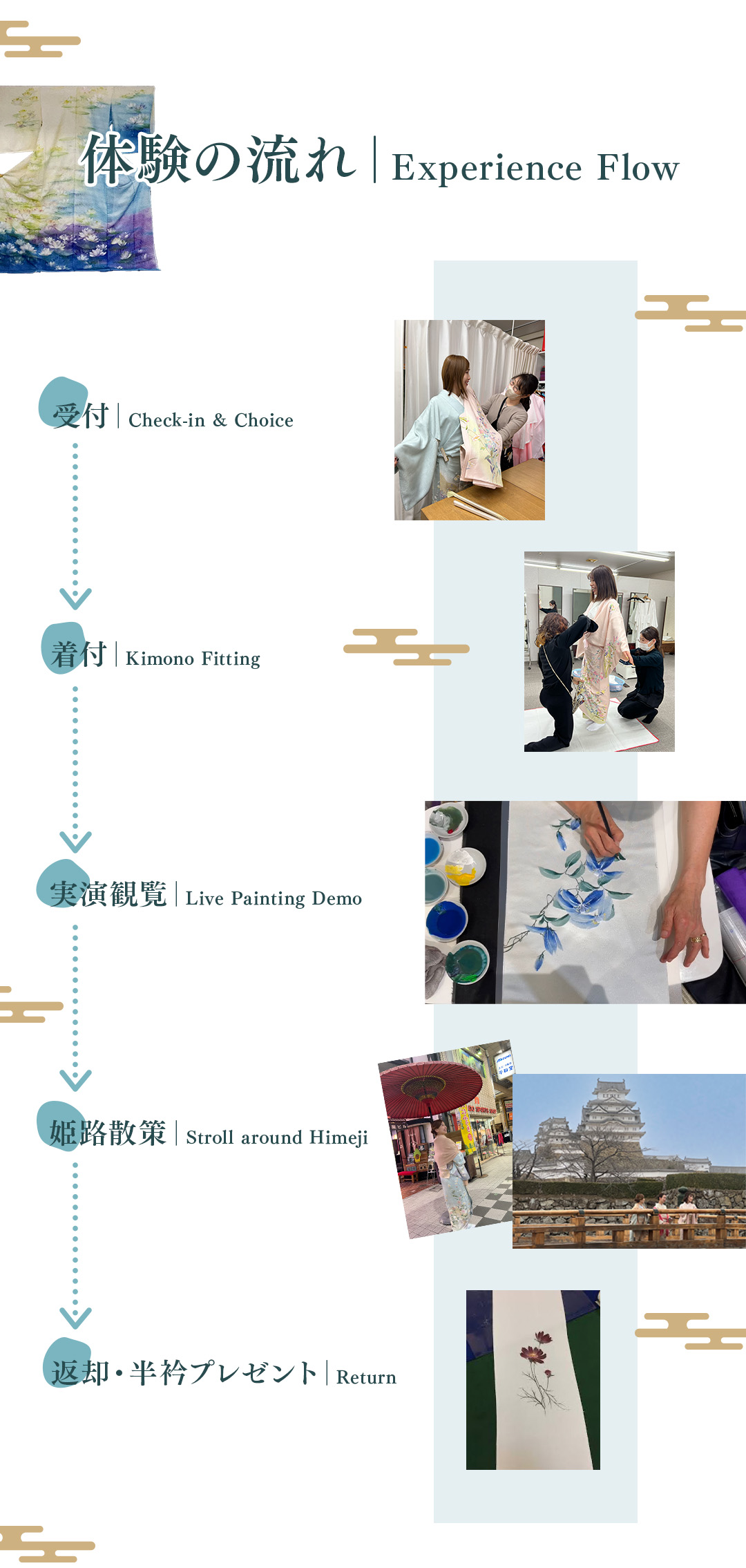 Reservation and gift information. / 予約と半衿プレゼントの案内